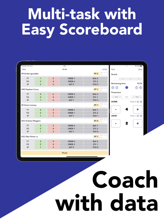 Screenshot #5 pour Stats Tracker for Basketball