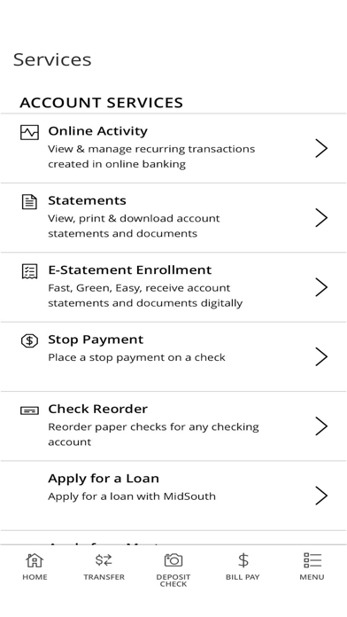 MidSouth Bank Mobile Screenshot