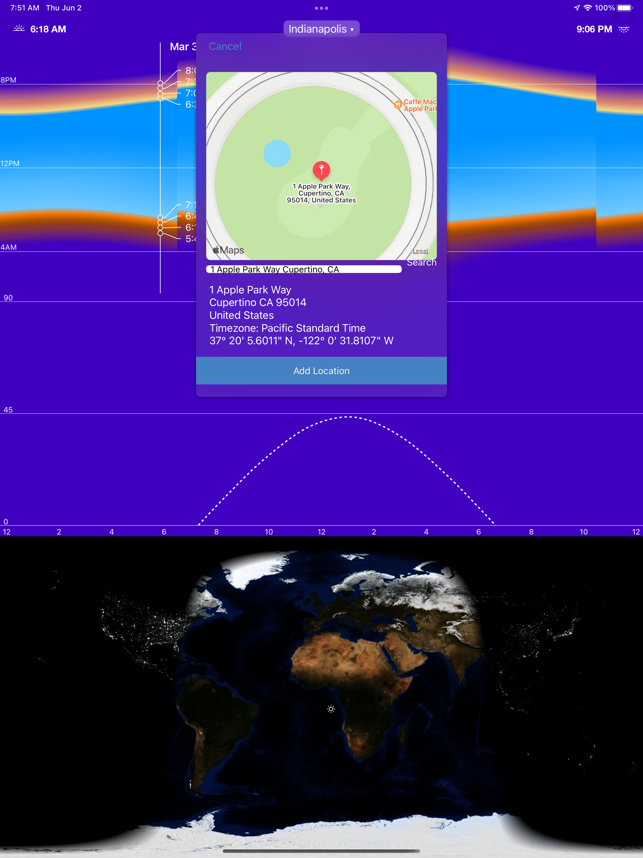 ‎Sunrise Solar Calculator Screenshot