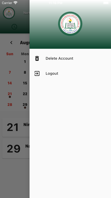 NMCCI School System Screenshot