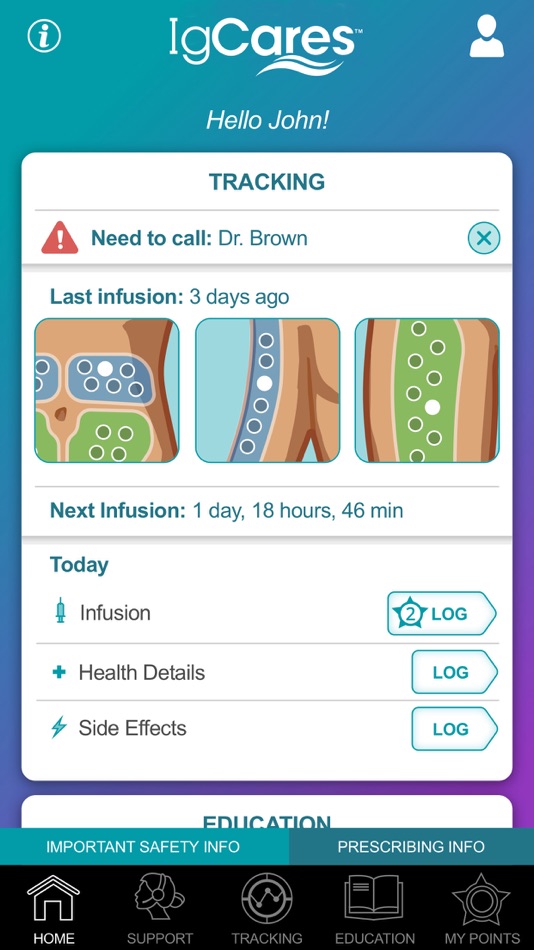 #1. IgCares – Infusion Support (iOS) 由: Octapharma USA, Inc.