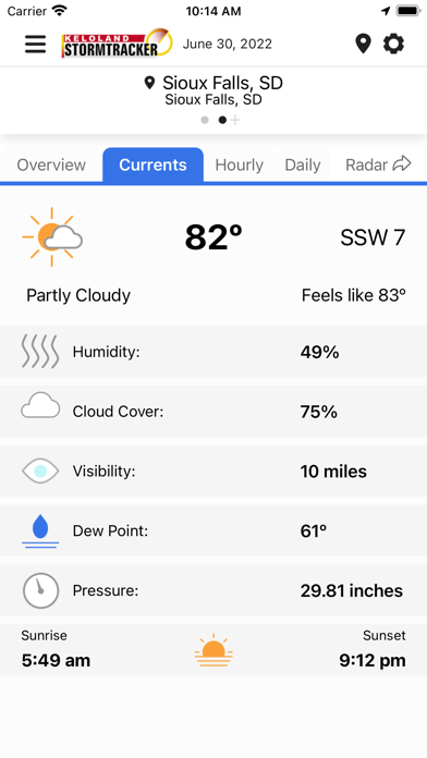 KELO Weather – South Dakota Screenshot