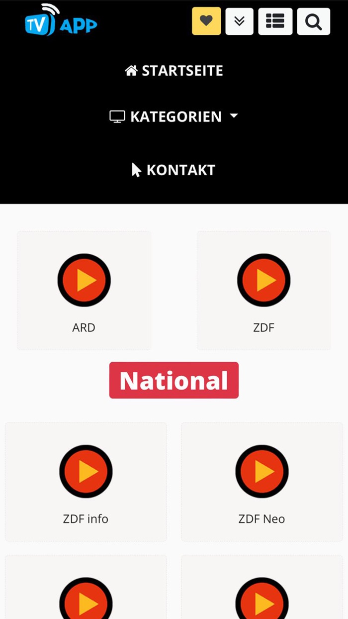 Deutsches Live TV guide