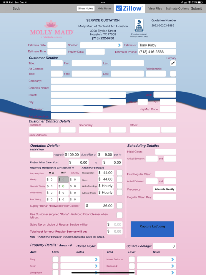 Molly Maid Quotations