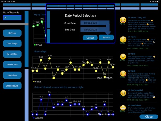 Mood Analyser 2 iPad screenshot 8 - Health & Fitness app