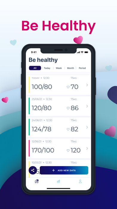 Blood Pressure Diary: UHealthy Screenshot