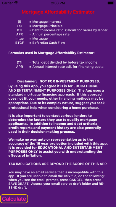 Mortgage Affordability Estim8r Screenshot