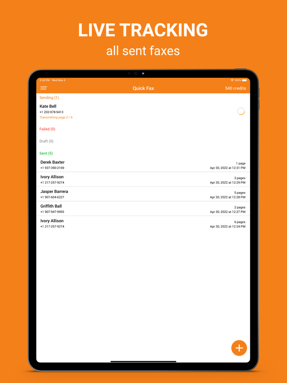 FAX App : send fax from iPhone iPad screenshot 4 - Business app