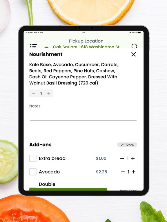 Energize Boston iPad screenshot 2 - Food & Drink app