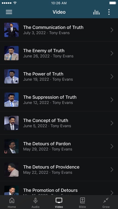 Tony Evans Sermons Screenshot
