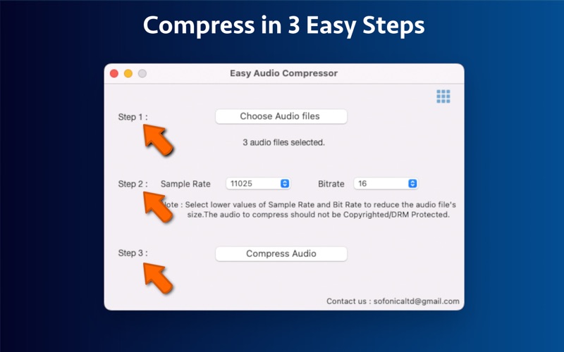 easy audio compressor iphone screenshot 2