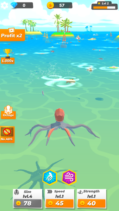Idle Octopus: Mega Tycoon Game Screenshot