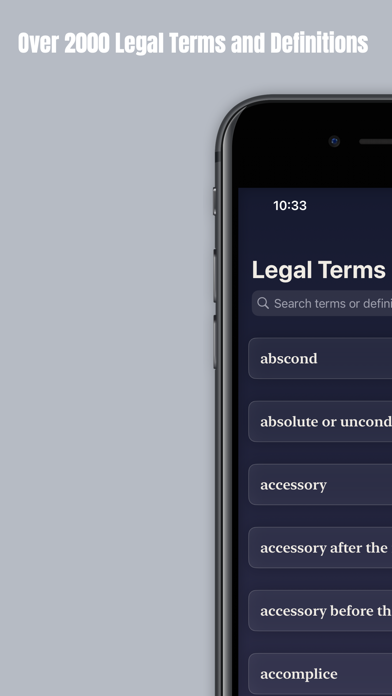 Screenshot #1 pour Legal Terms: Law Dictionary