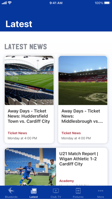 Cardiff City FC Screenshot