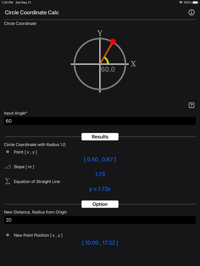 Circle Coordinate Calculator