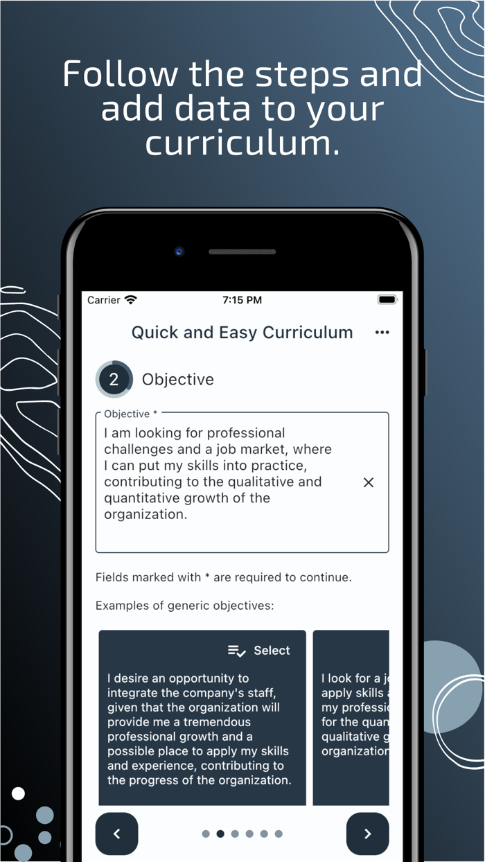 Quick and Easy Curriculum Resume
