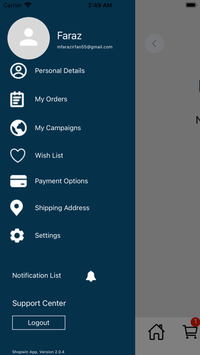 Shopwin App Screenshot