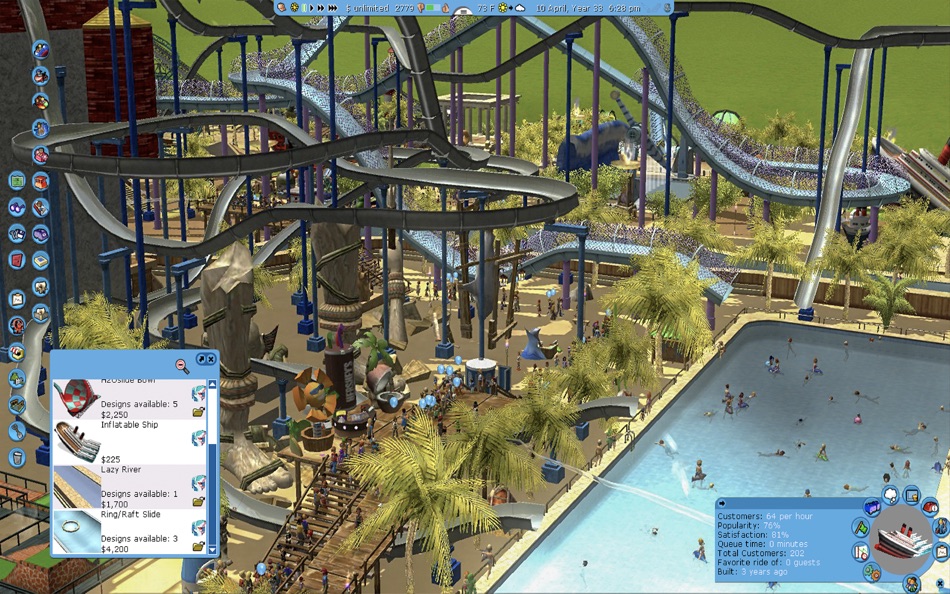 #5. RollerCoaster Tycoon® 3 (macOS) Bởi: Aspyr Media, Inc.