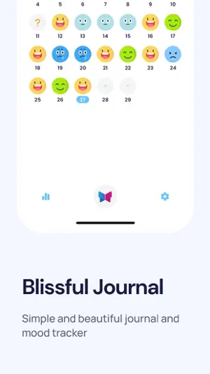 Blissful Journal, Mood Tracker screenshot 1
