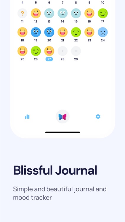 Blissful Journal, Mood Tracker