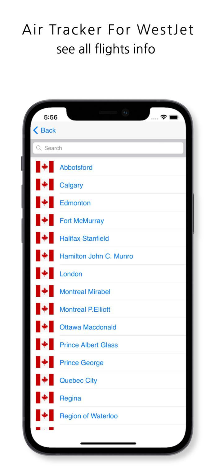 WJA  Tracker for WestJet