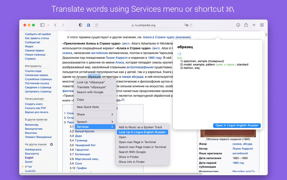 #4. Lingvo English-Russian (macOS) 由: Content AI, LLC