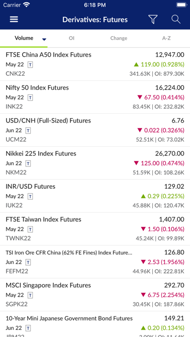 SGX Mobile Screenshot