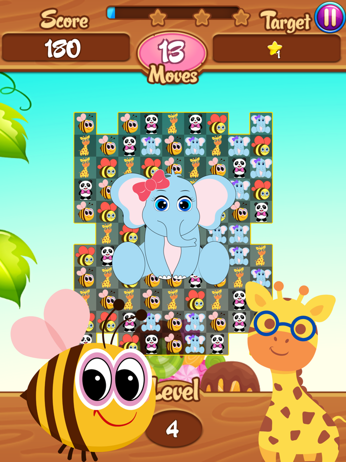 Bees Animal Friends Pop Match3