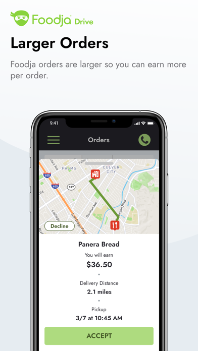 Foodja Drive Screenshot