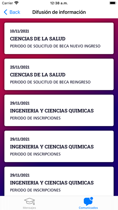 UNE: Universidad del Noreste Screenshot