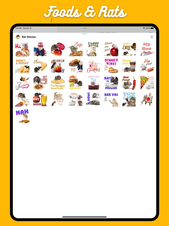 Cheese Rats Funny Stickers