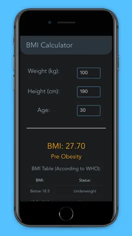 Game screenshot Minimal BMI Calculator hack