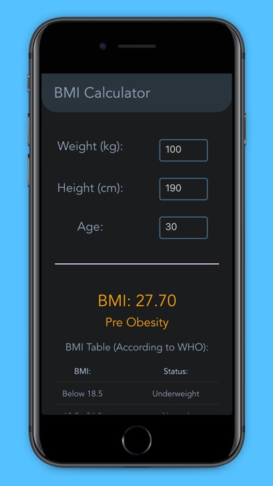 Minimal BMI Calculatorのおすすめ画像3