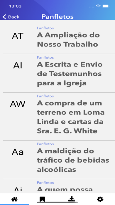Livros da Ellen White Screenshot