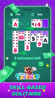 solitaire slam: win real cash iphone screenshot 1