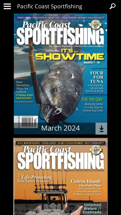 Pacific Coast Sportfishing Mag Screenshot