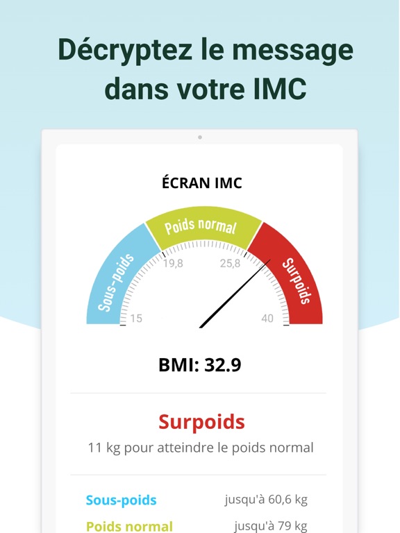 Screenshot #5 pour aktiBMI Calculateur d'IMC