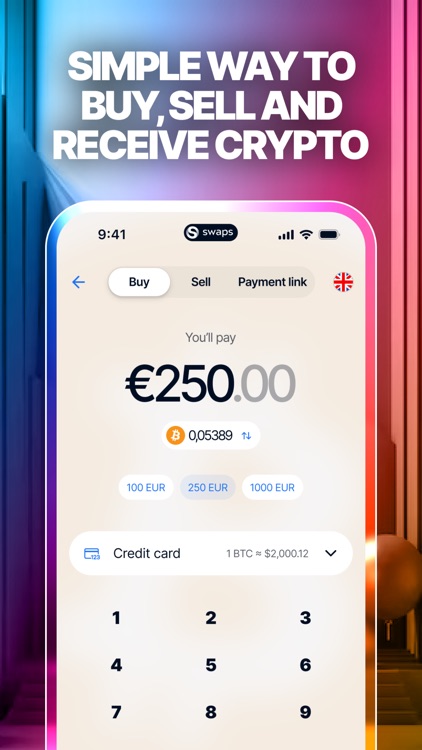 Swaps: Buy Crypto & Bitcoin