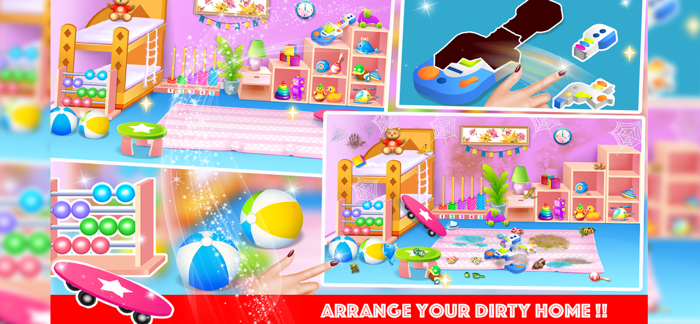 Dirty House Cleaning Girl Game