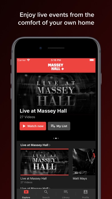 Massey Hall+ Screenshot