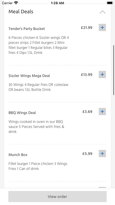 Tender Chicken and Desserts Screenshot