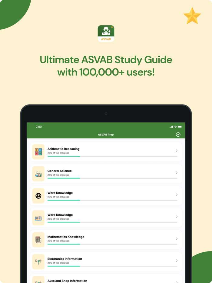 ASVAB Test Prep and Study Guide
