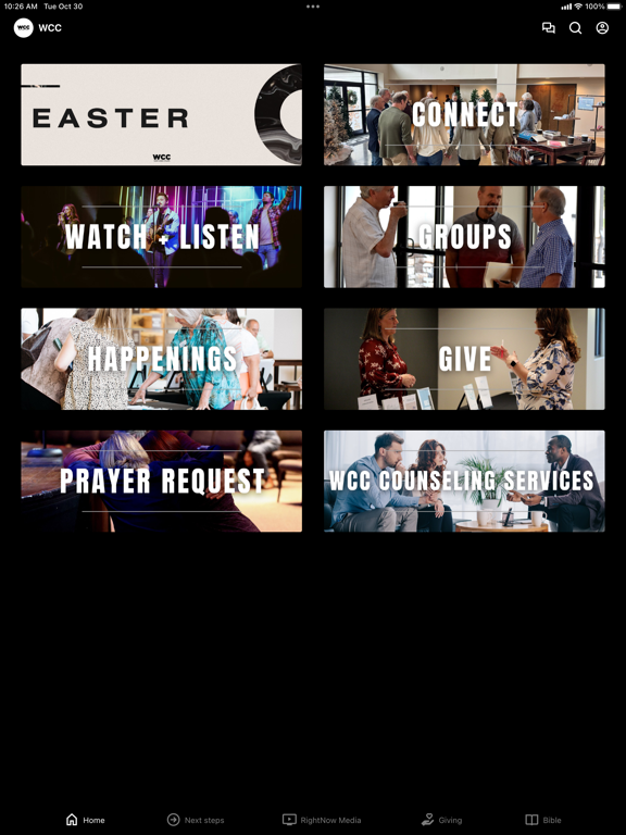 West Cobb Church iPad screenshot 1 - Education app