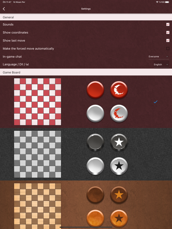 Dama World - Online Checkers iPad screenshot 9 - Games app