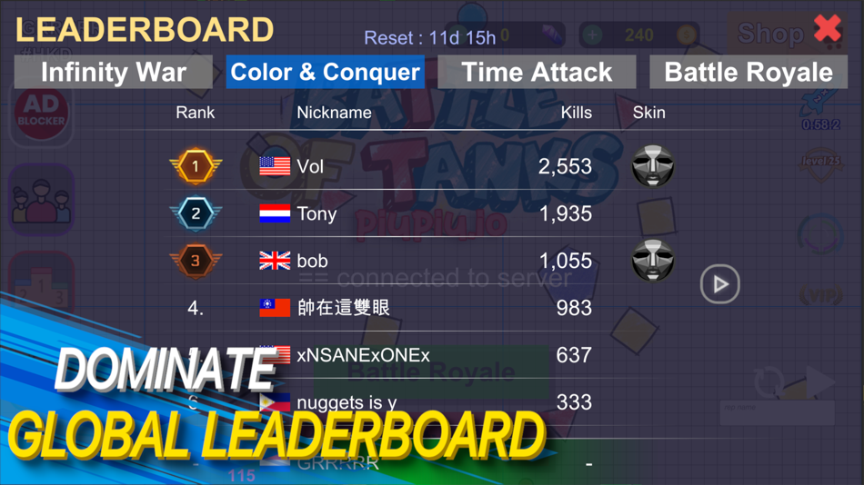 #3. team tank combat - piupiu.io (iOS) 由: Fun games limited