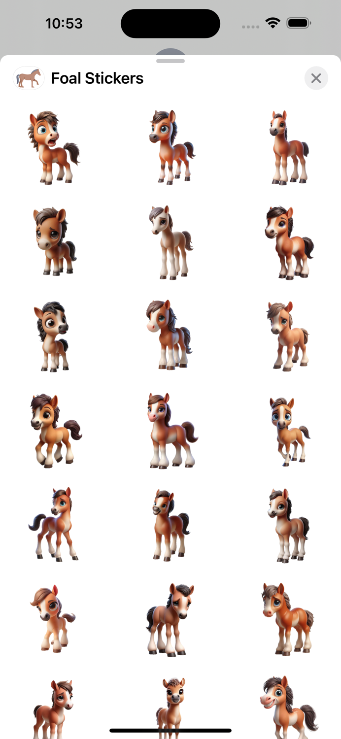 Foal Stickers