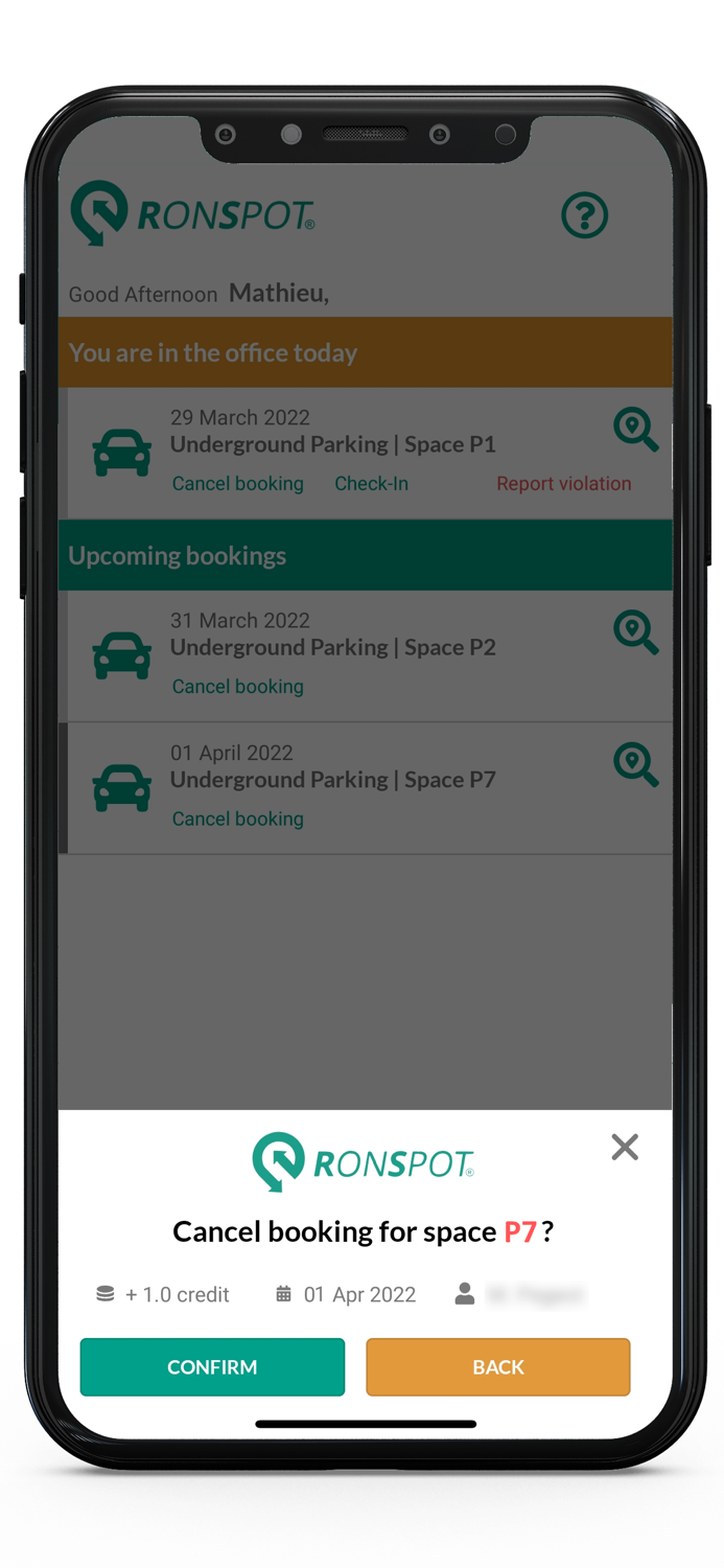 RONSPOT - Desk and Parking Mgt