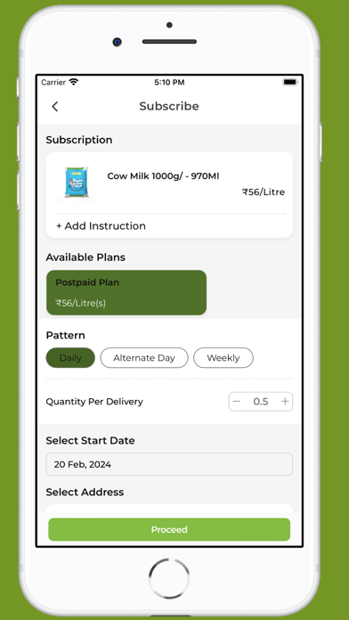 OSAM Home Delivery Screenshot