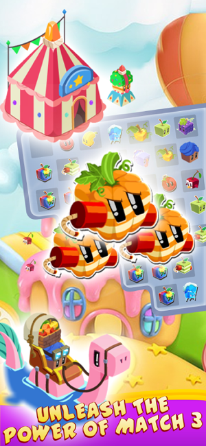 ‎Juice Cubes match 3 game Screenshot