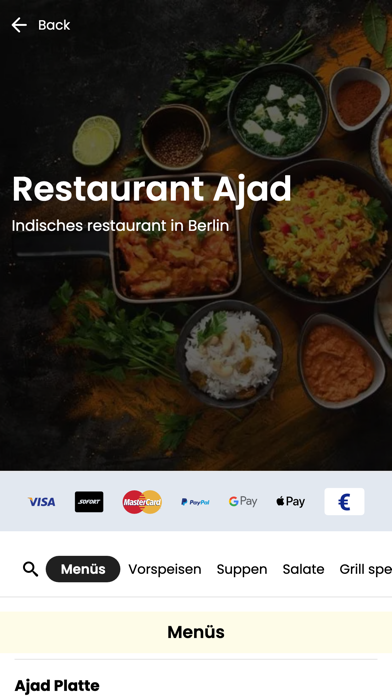 Restaurant Ajad Screenshot 2 - AppWisp.com Restaurant Ajad Screenshot 2 - AppWisp.com